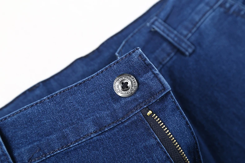 Jettjeans3 - Mens High Waist Straight Fit Stretch Jeans