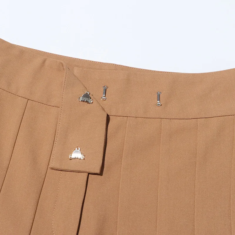 Ribbed Knit High Waisted Pleated Side Pocket Flowy Wide Leg Casual Pants