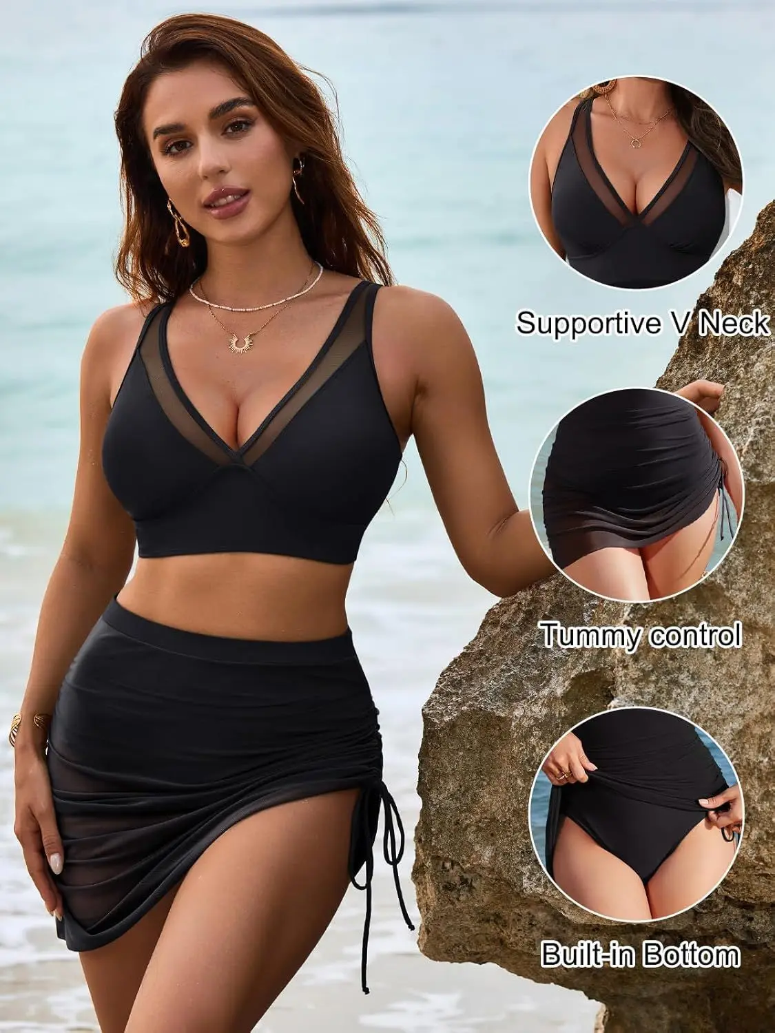 Shesways® Sundefense Retro Swimsuit