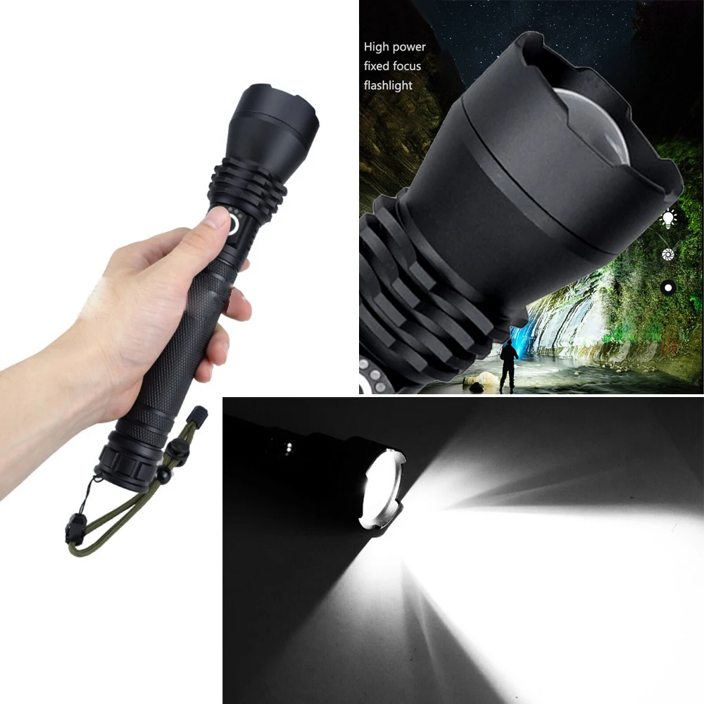 Led Rechargeable Tactical Laser Flashlight 90000 High Lumens
