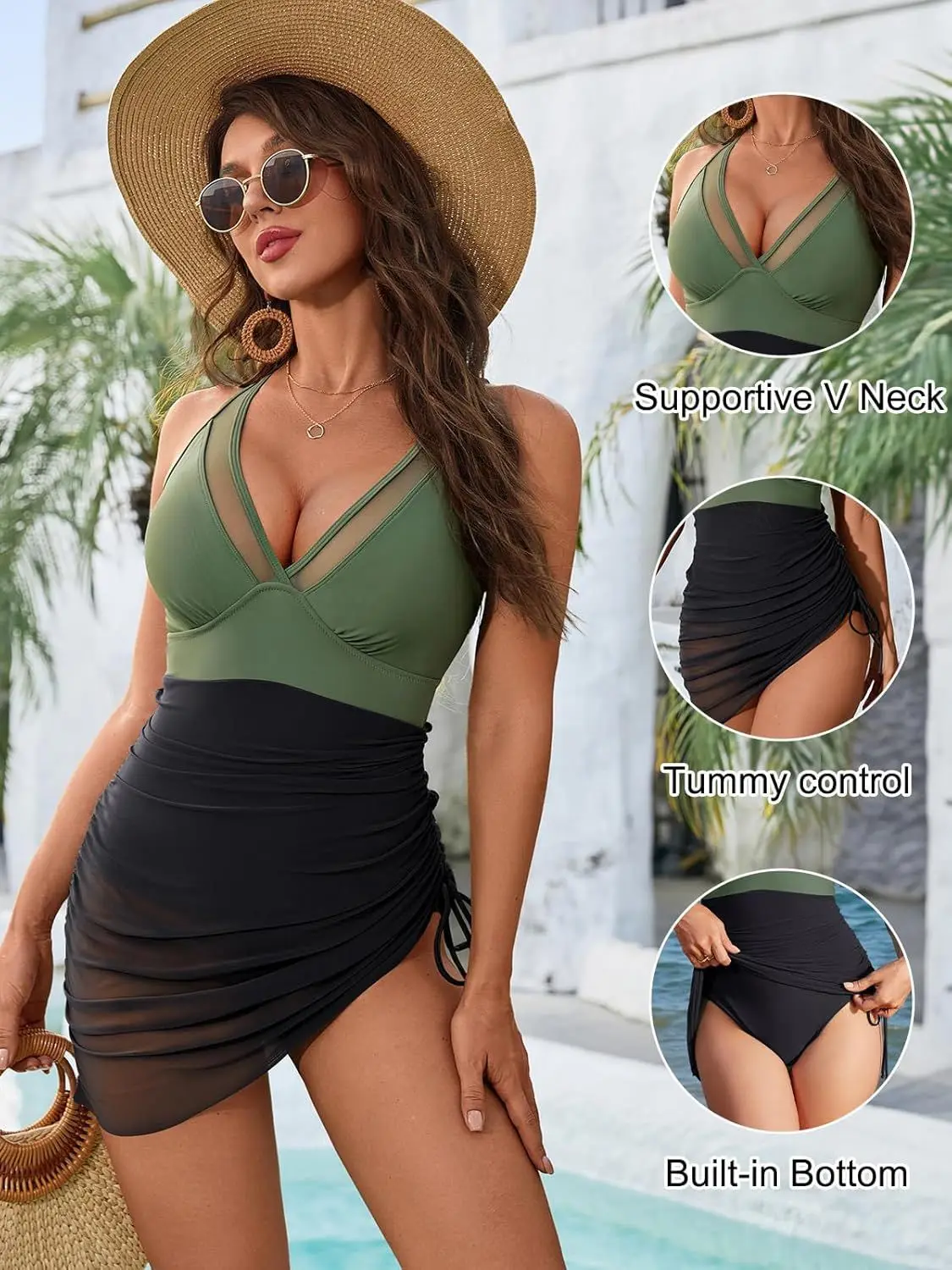 Shesways® Sundefense Retro Swimsuit