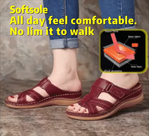 Owlkay Premium Comfy Vintage Open Toe Sandal