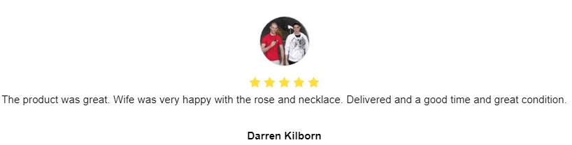 Eternal Rose Box - W/ Engraved Necklace