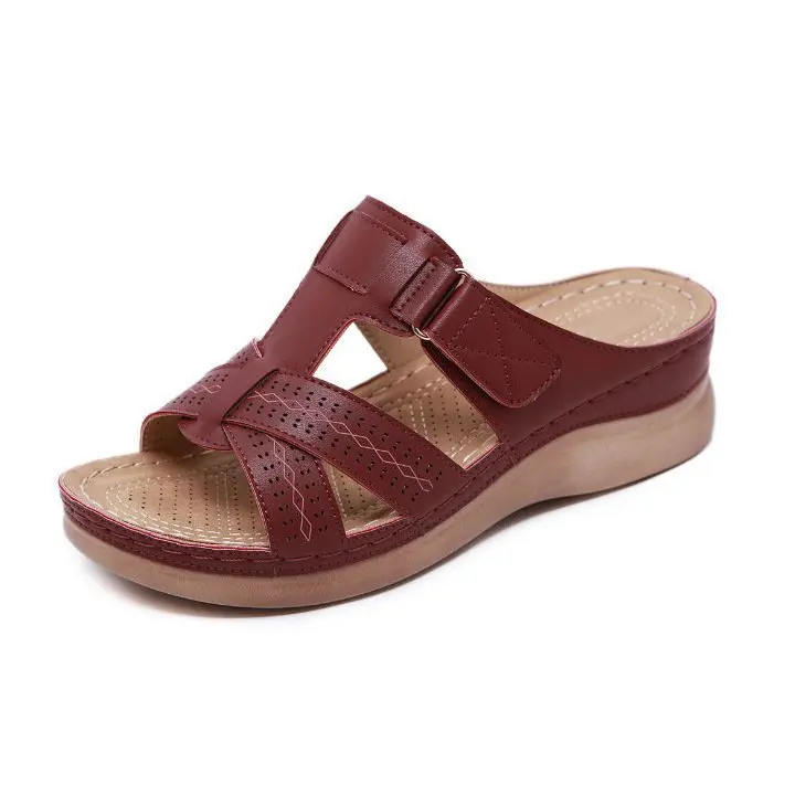 Owlkay Premium Comfy Vintage Open Toe Sandal