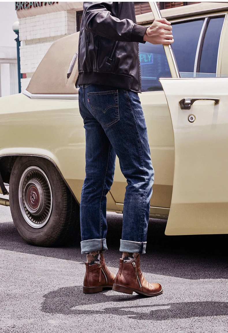 Bernardo™ Cavallino Leather Chelsea Boots