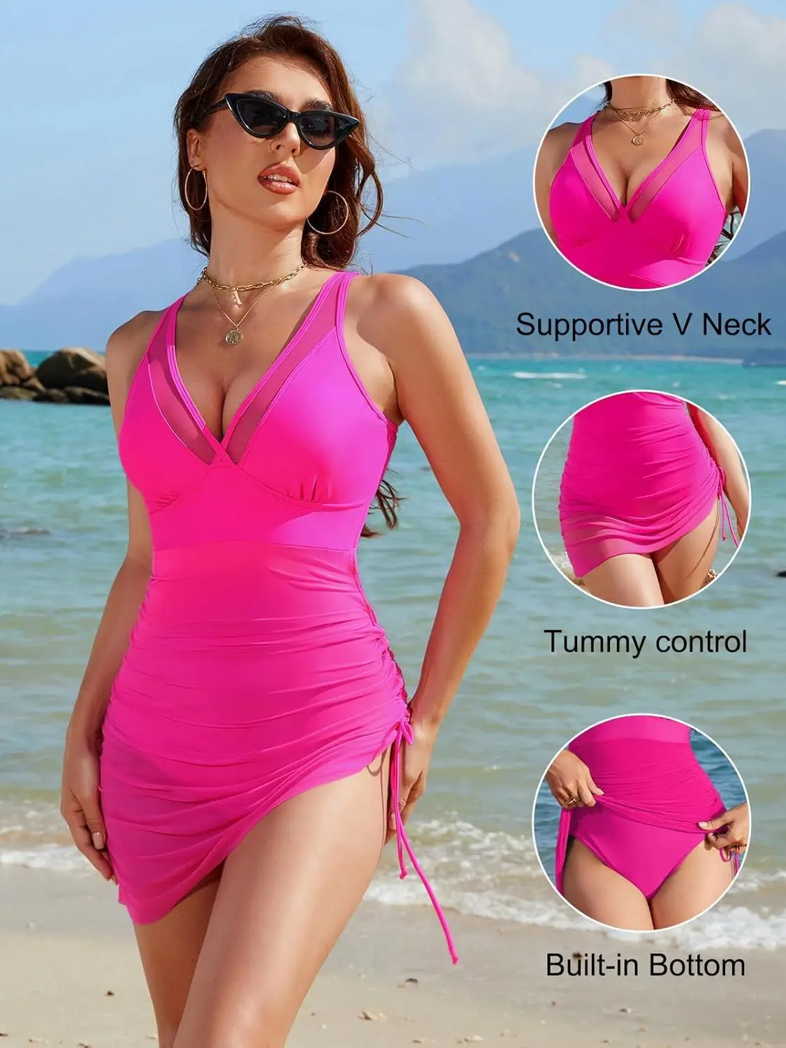 Shesways® Sundefense Retro Swimsuit