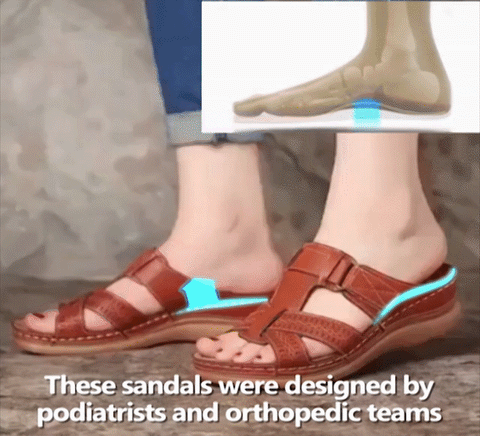 Owlkay Premium Comfy Vintage Open Toe Sandal