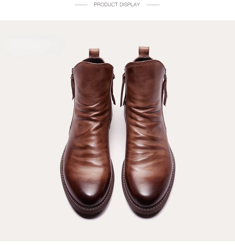 Bernardo™ Cavallino Leather Chelsea Boots