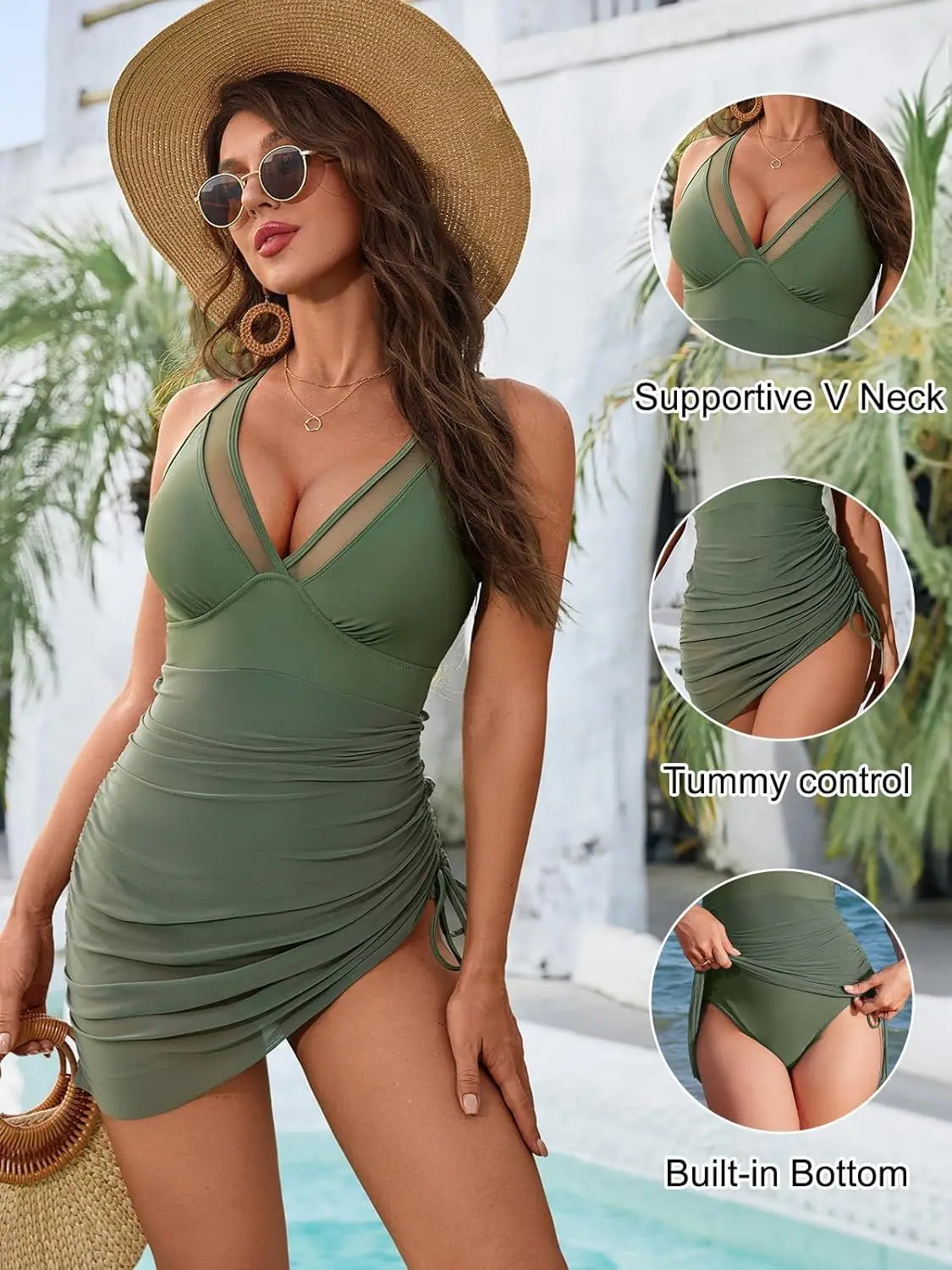 Shesways® Sundefense Retro Swimsuit
