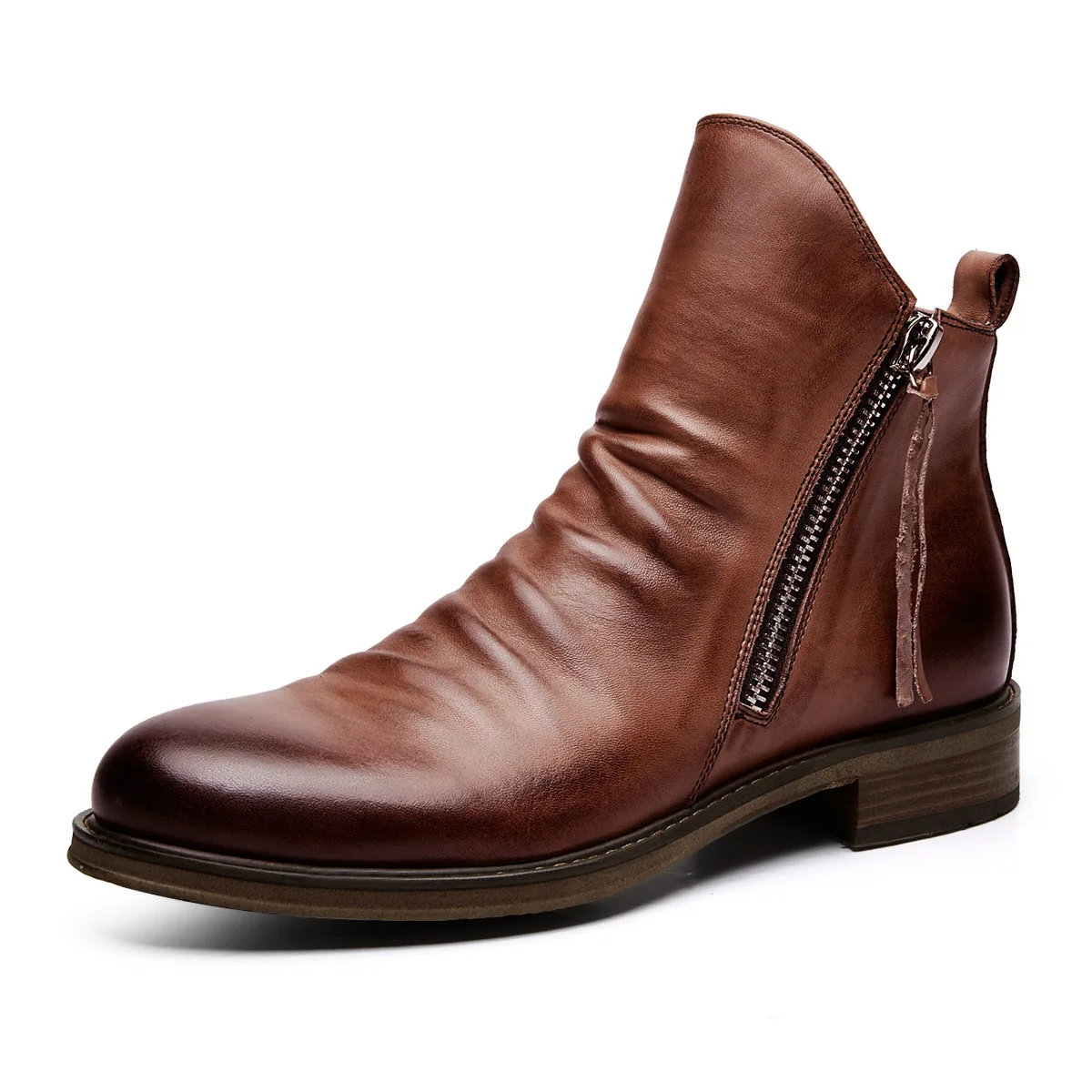 Bernardo™ Cavallino Leather Chelsea Boots