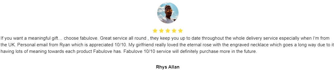 Eternal Rose Box - W/ Engraved Necklace