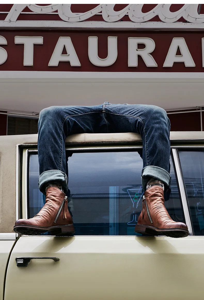 Bernardo™ Cavallino Leather Chelsea Boots