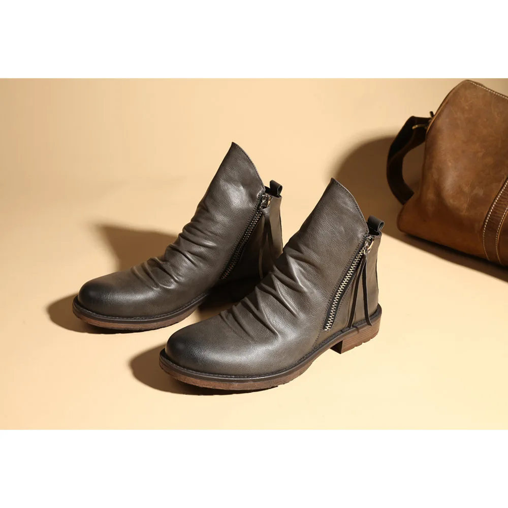 Bernardo™ Cavallino Leather Chelsea Boots