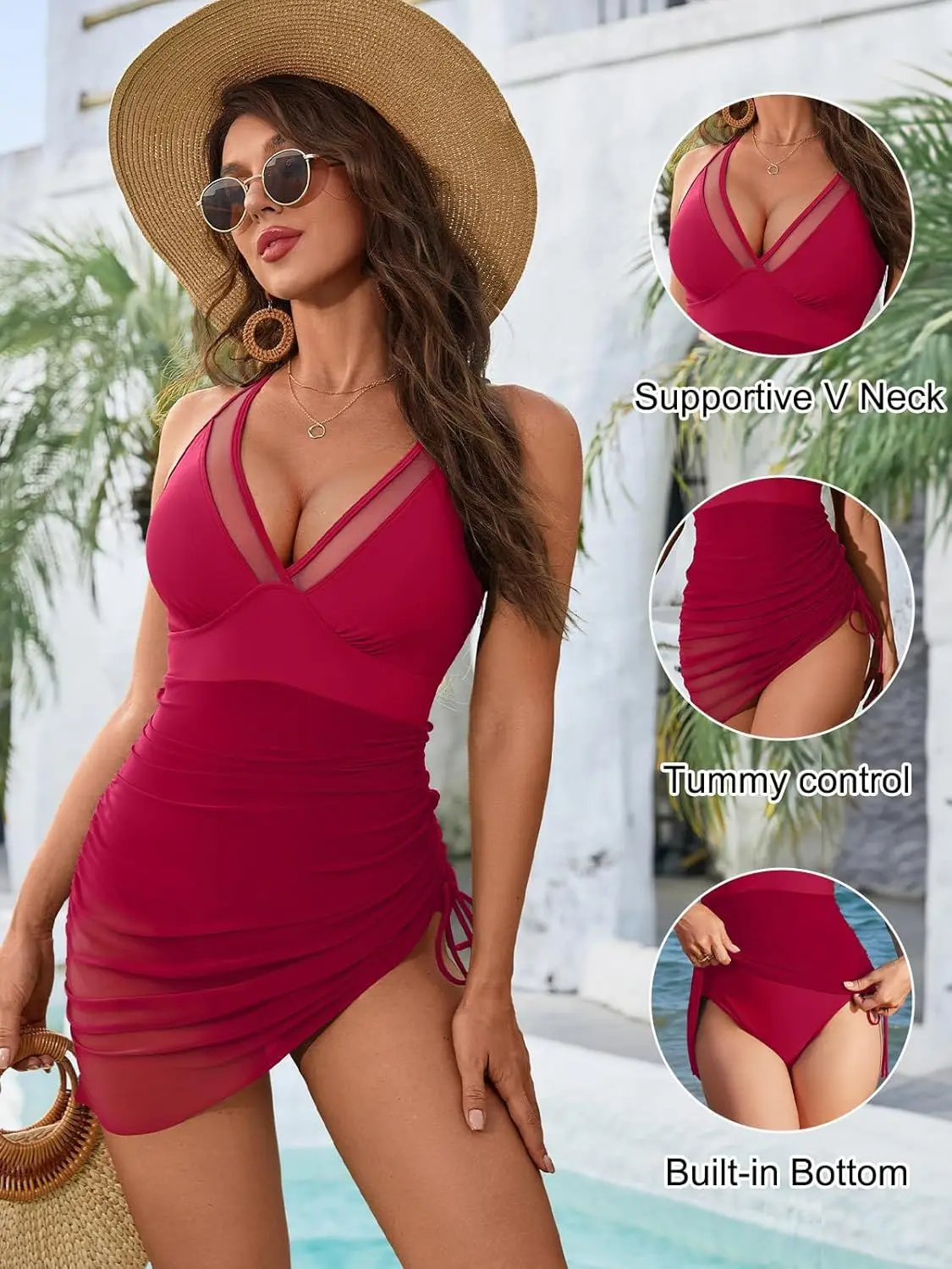Shesways® Sundefense Retro Swimsuit