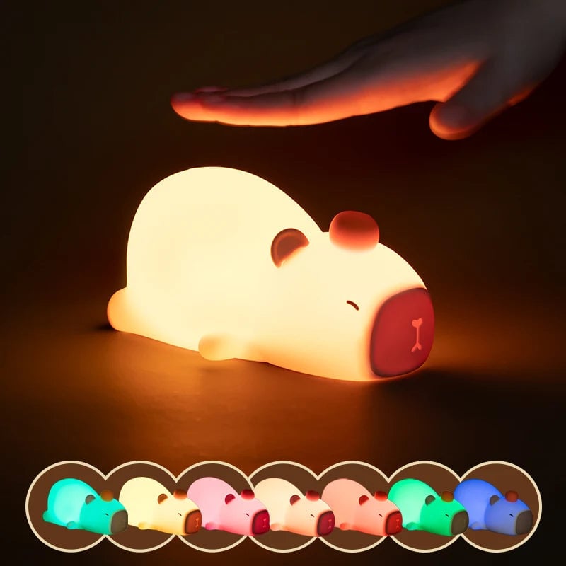 Capyglow: Usb Rechargeable Capybara Night Light