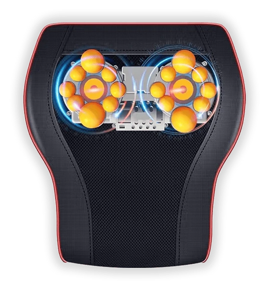 Relaxazone Electric Neck & Back Massager – Heated Vibrating