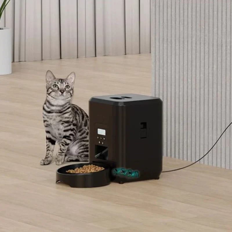 Smart Automatic Pet Feeder – Timed Food Dispenser With Lcd Display For Cats & Small Dogs
