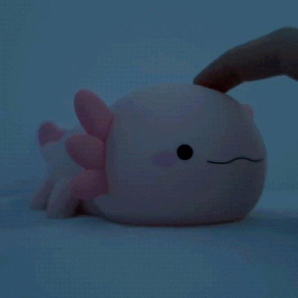 Cotton" The Axolotl Lamp - Loombuddy