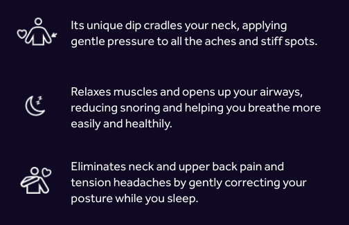 No.1 Pillow For Neck Pain | Groove®️ Pillow