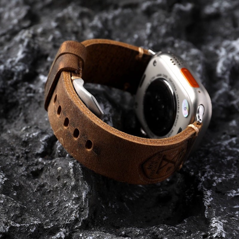 Handmade Vintage Leather Apple Watch Band – Fanmor