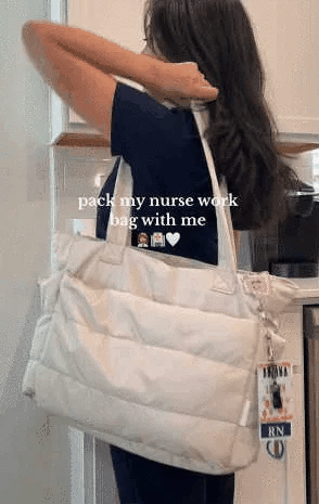 Lightweight Puffy Tote Bag