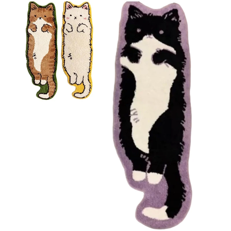 Soft Cartoon Cat Lover Tufted Rug