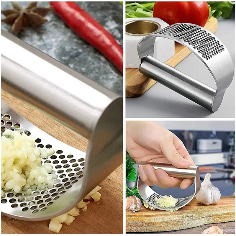Stainless Steel Garlic Press Rocker