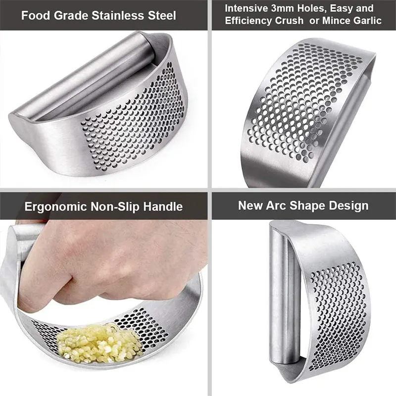 Stainless Steel Garlic Press Rocker