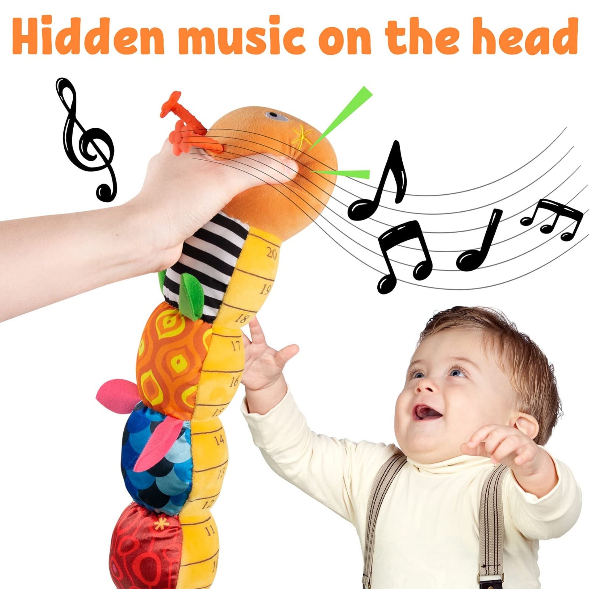 Montessori™ Stuffed Musical Caterpillar