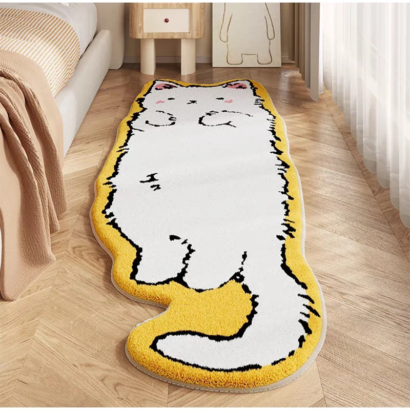 Soft Cartoon Cat Lover Tufted Rug