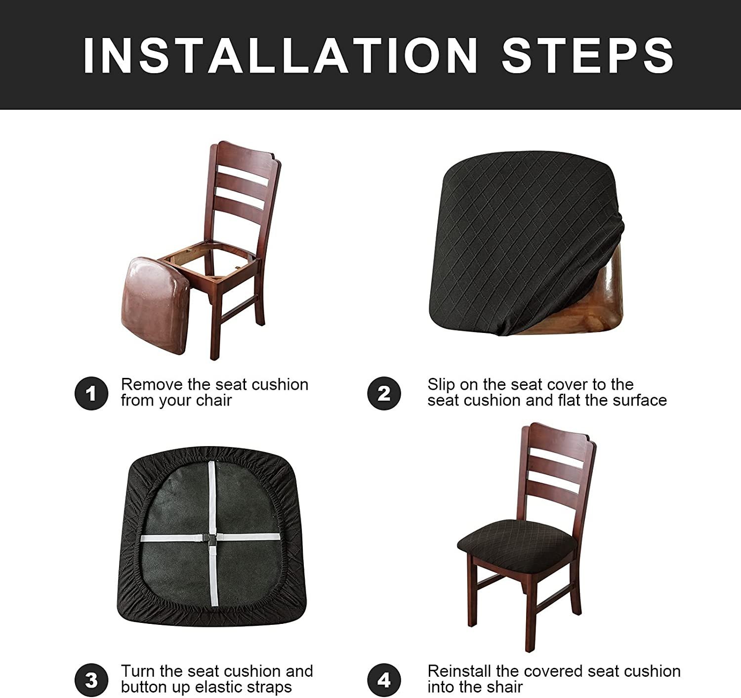 100% Waterproof Dining Room Chair Seat Covers