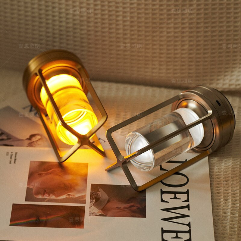Ambient Lantern Cordless Crystal Table Lamp