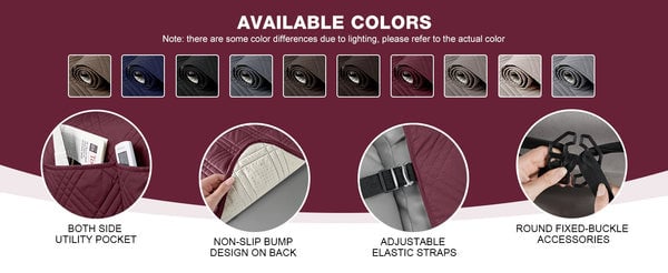 100% Waterproof Recliner Slipcover Square