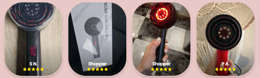 Rejuvacomb™ Red Light Massaging Brush