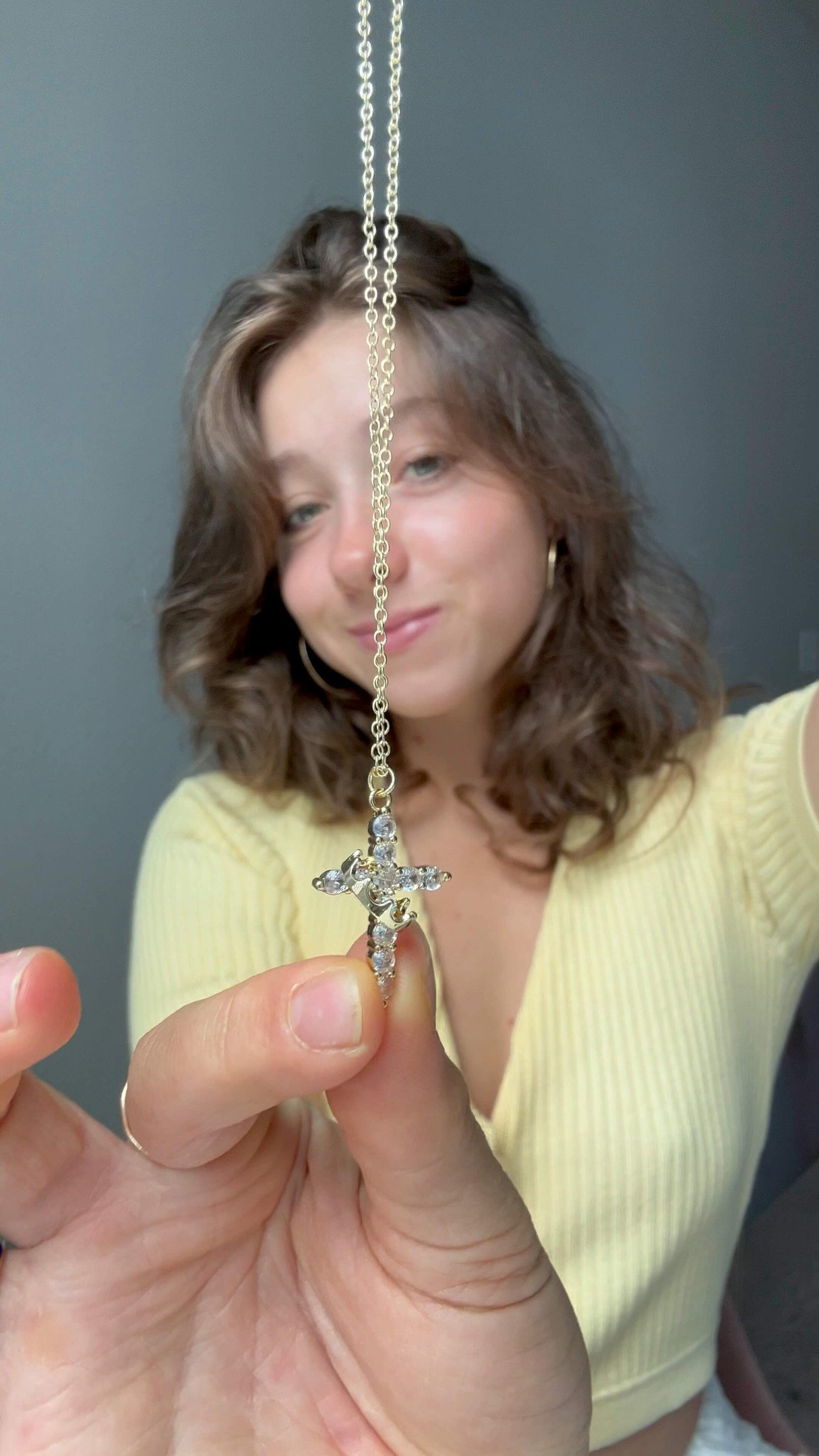 Crown Cross Faith Necklace