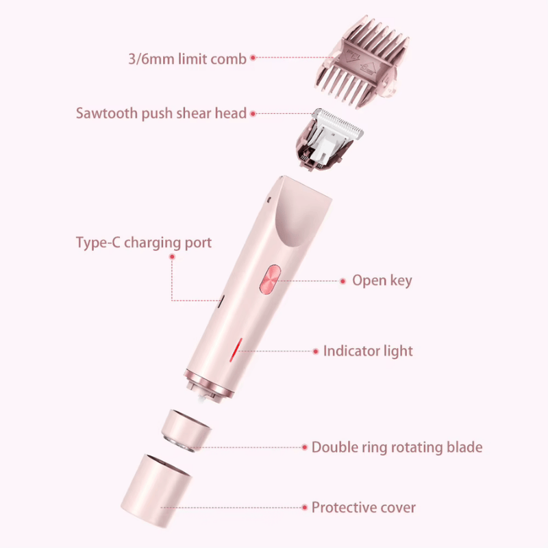 Silkypure | Painless 2-in-1 Electric Shaver