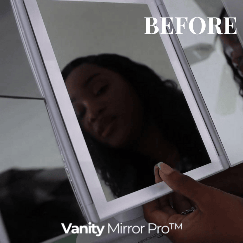 Trifold Led Makeup Mirror