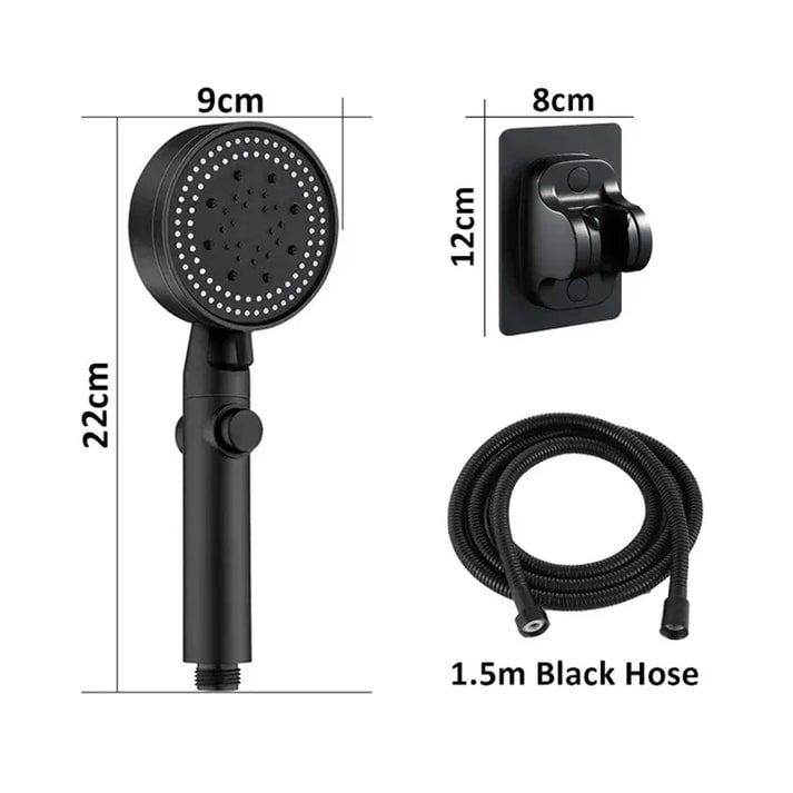 High-pressure Shower Head – 5-mode Adjustable Spa Experience