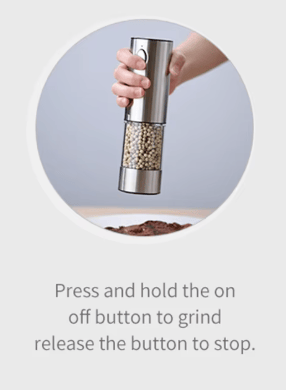 Electric Salt And Pepper Grinder Stainless Steel - Kitchenvolt - Aflorest