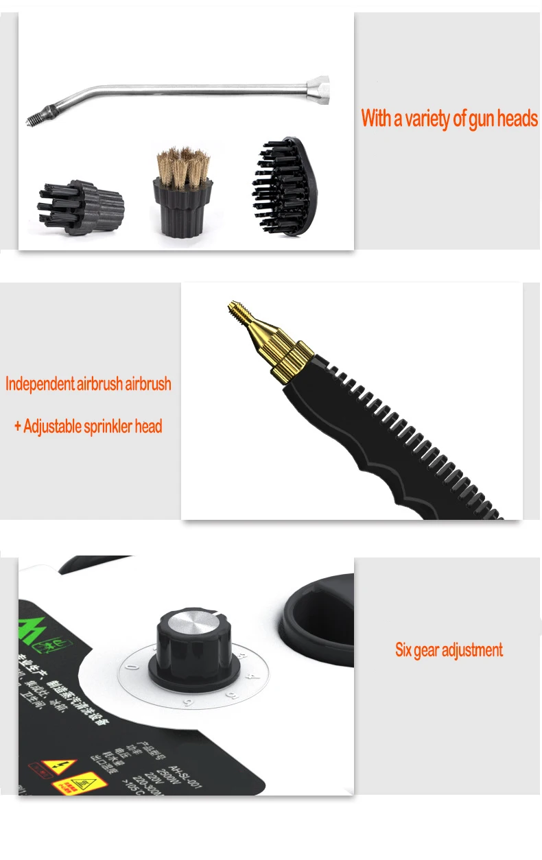 2500w Handheld High-temperature Pressurized Steam Cleaner