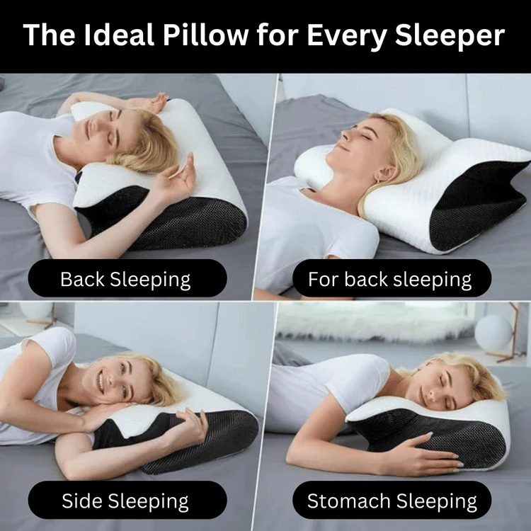 Cloudrest™ Ergonomic Memory Foam Neck Pillow For Support