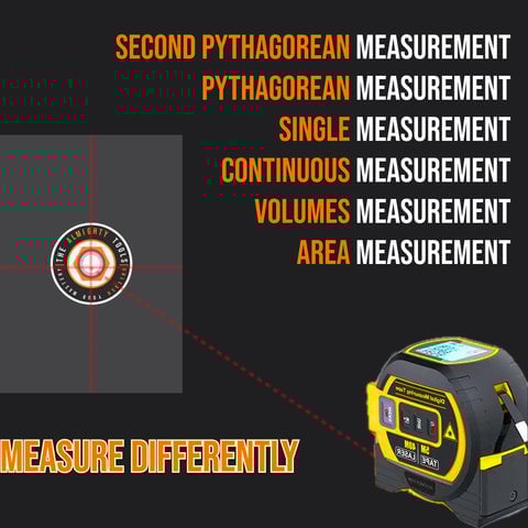 The Almighty™ Ruler - Precise 3-in-1 Laser Measuring Tape Tool - Aflorest