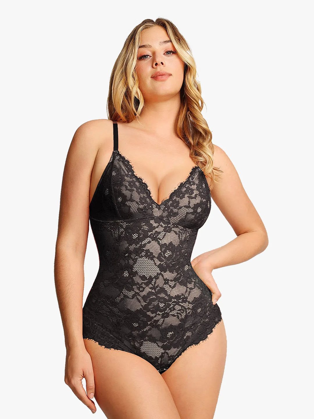 Shapelle™ - Lace Shapewear Bodysuit