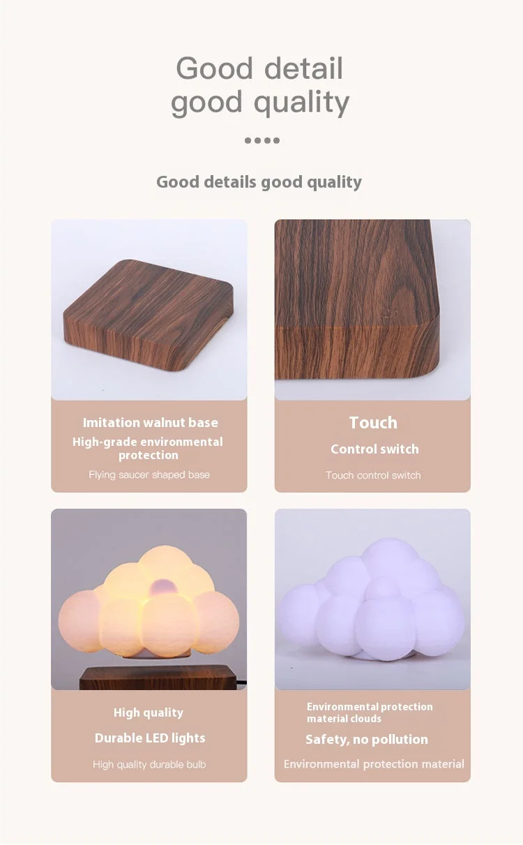 Magnetic Levitation Cloud Lamp Night Light☁️