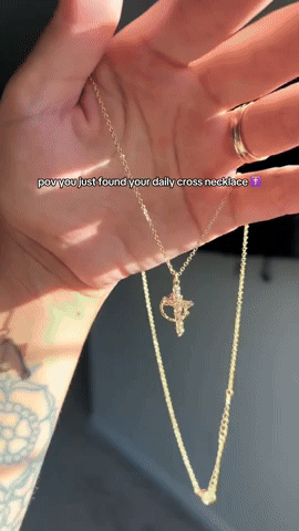 Crown Cross Faith Necklace