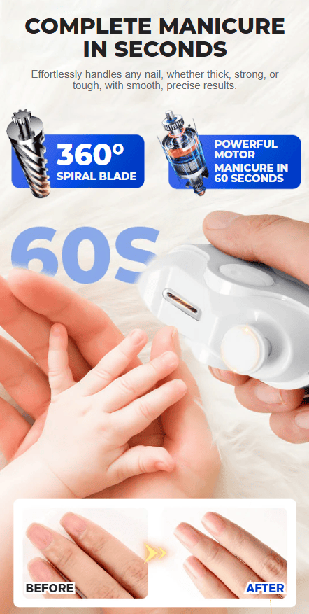 2 In 1 Electric Polishing Automatic Nail Clippers