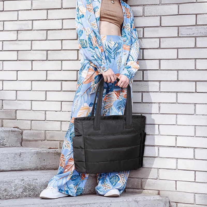 Lightweight Puffy Tote Bag