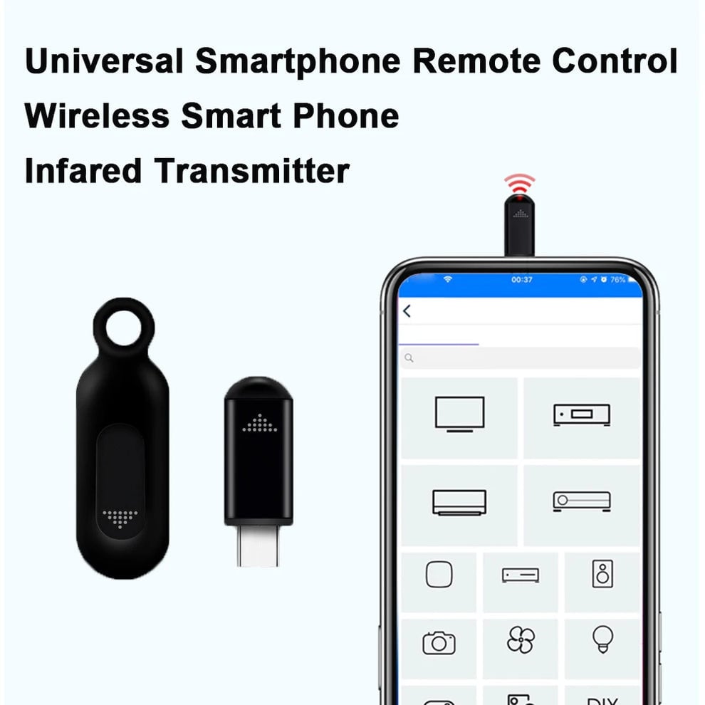 Minicontrolpro™ – Mobile Phone Remote Control Type-c For Iphone | Universal Ir Blaster For Tv, Ac & More