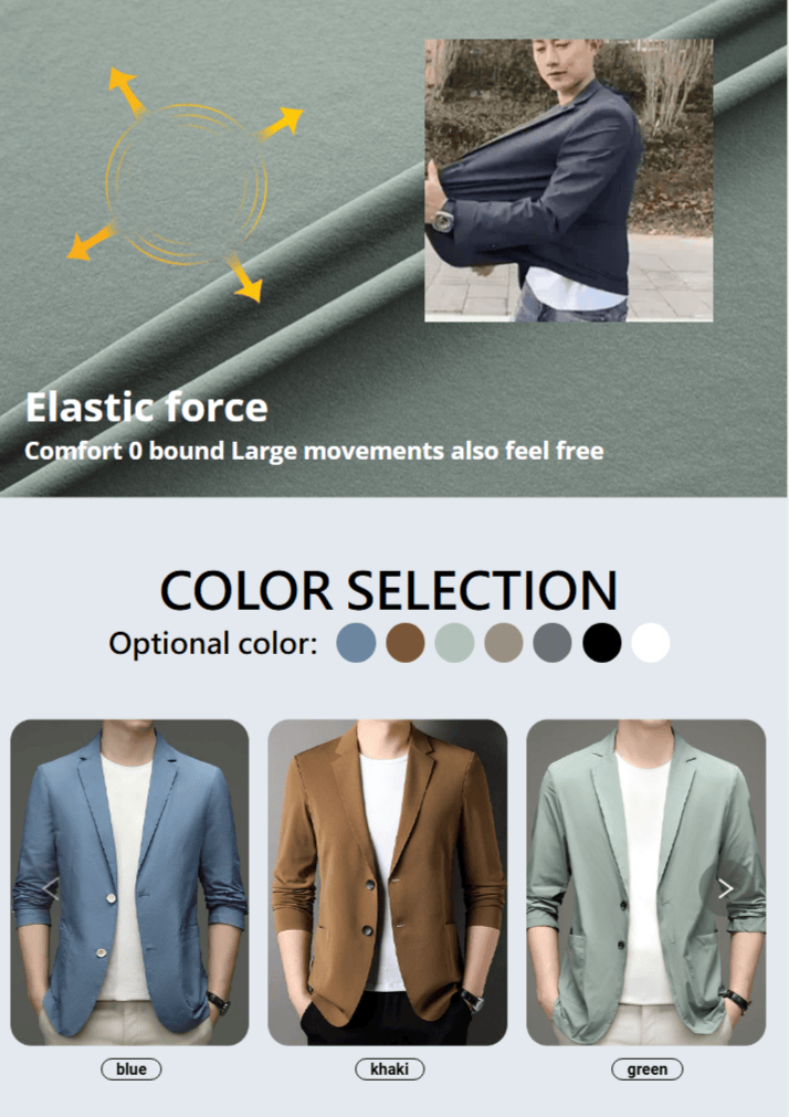 Mens Summer Lightweight Suit Jacket