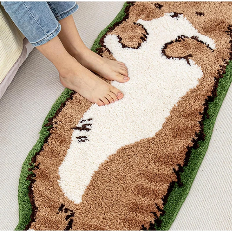 Soft Cartoon Cat Lover Tufted Rug